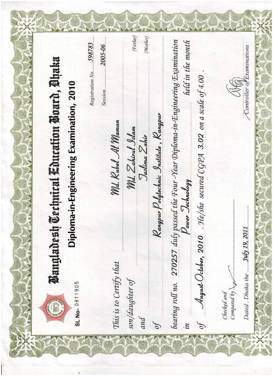 Diploma in Automobile Engineering