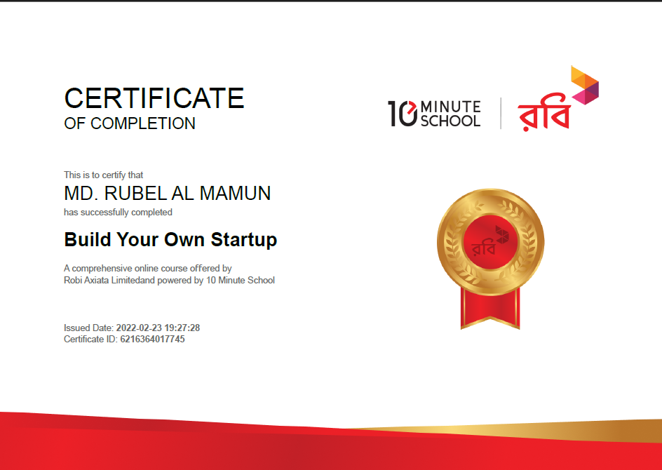 Business Certificate