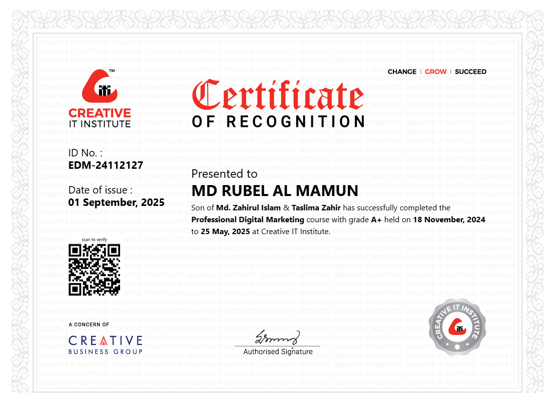 Digital Marketing Certificate